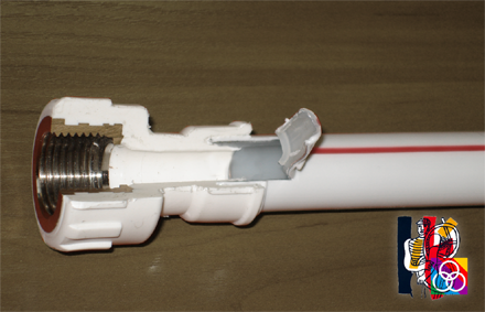 PE-RT фитинг для соединения металлопластиковых труб с помощью диффузионной сварки. Сварка металлопластиковых труб с помощью PERT фитигов